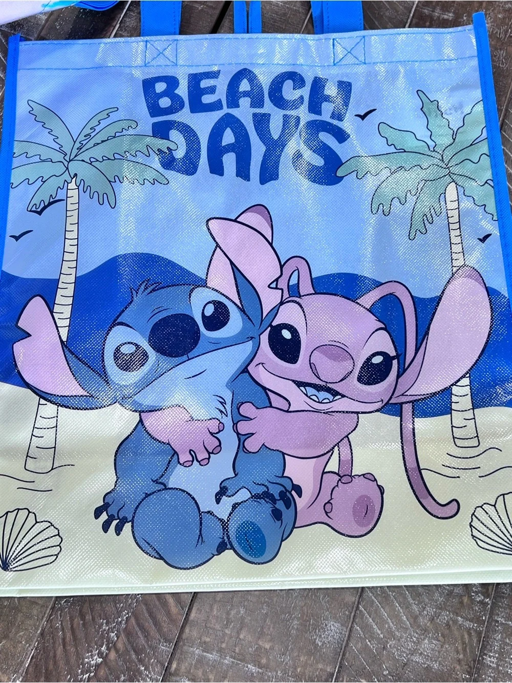 Disney Kids Reusable Tote Bag with Stitch and Angel- 2 pack